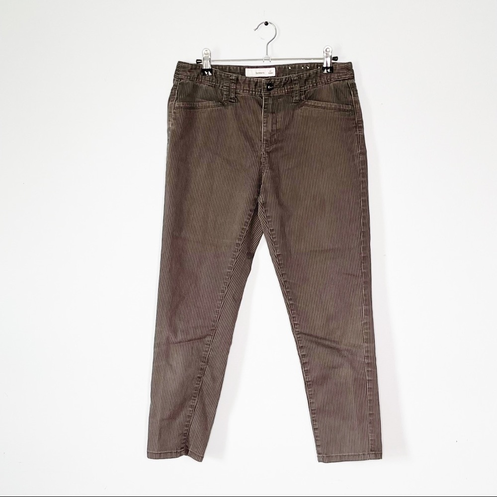 BOSSINI | Gray Pinstriped Skinny Pants Sz 27